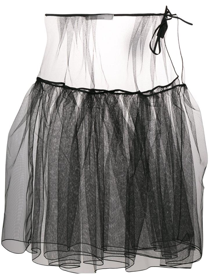 Nostra Santissima Full Sheer Skirt - Black
