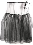 Nostra Santissima Full Sheer Skirt - Black
