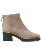 Hogan Zipped Ankle Boots - Nude & Neutrals