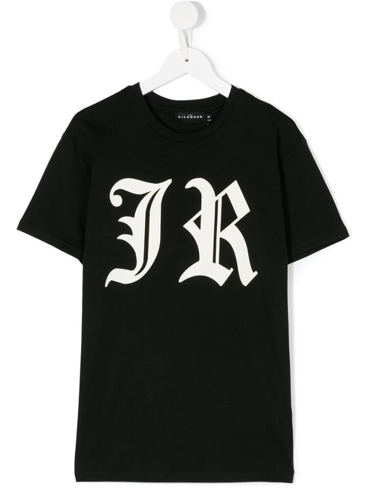 John Richmond Kids Jr Logo T-shirt - Black