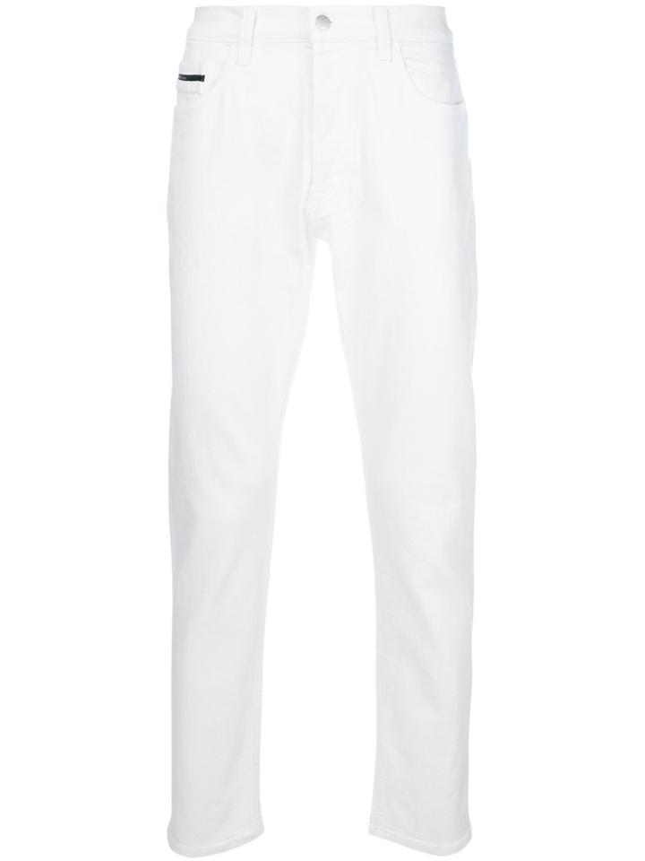 Calvin Klein Jeans Straight Tapered Jeans - White