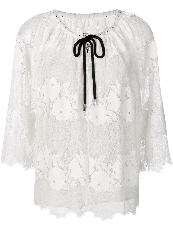 Antonio Marras Lace Drawstring Blouse - White