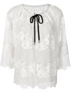 Antonio Marras Lace Drawstring Blouse - White
