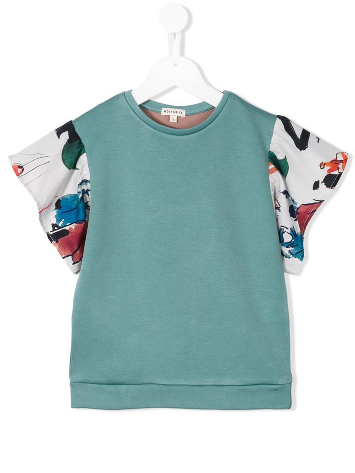 Wolf & Rita Mercedes T-shirt, Girl's, Size: 10 Yrs, Blue