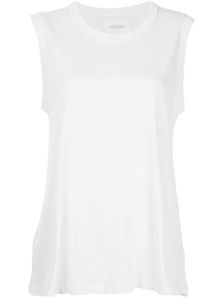 The Great Sleeveless Tank Top, Women's, Size: 1, White, Cotton/polyester/rayon