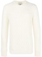 Eleventy Cable Knit Jumper - White