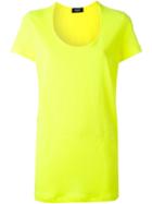 Dsquared2 Scoop Neck T-shirt, Women's, Size: M, Yellow/orange, Cotton/linen/flax