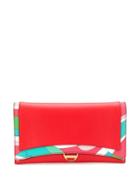 Emilio Pucci Printed Leather Wallet - Pink
