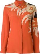 Etro Floral Print Shirt, Women's, Size: 40, Yellow/orange, Silk