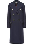 Miu Miu Double Breasted Peacoat - Blue