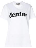 Junya Watanabe Denim Slogan T-shirt - White