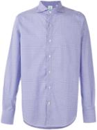 Finamore 1925 Napoli - Geometric 'napolo Tokyo' Shirt - Men - Cotton - S, Blue, Cotton