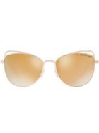 Michael Kors Mirrored Cat Eye Sunglasses - Gold