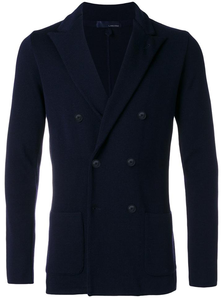 Lardini Classic Knitted Cardigan - Blue