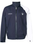Z Zegna Bicolour Zip Jacket - Blue