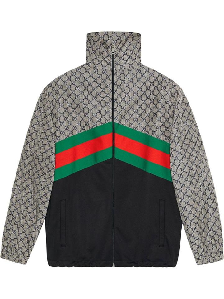 Gucci Giacca Oversize In Jersey Tecnico - Grey