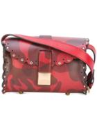 Furla - Scalloped Detail Crossbody Bag - Women - Calf Leather - One Size, Red, Calf Leather