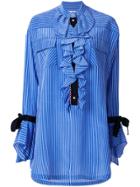 Philosophy Di Lorenzo Serafini Ruffle Shirt Dress - Blue