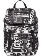 Prada Printed Technical Backpack - Black