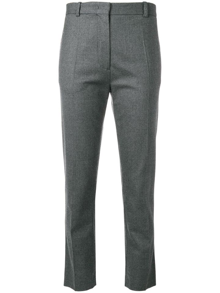 Joseph Cropped Slim-fit Trousers - Grey