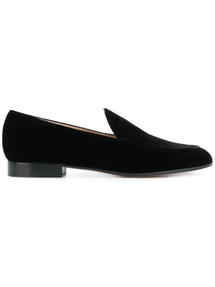 Gianvito Rossi Almond Toe Loafers - Black