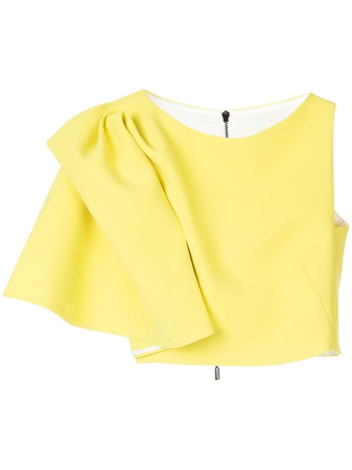 Maticevski Ruffle Detail Top - Yellow