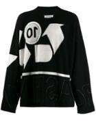 Maison Margiela Recycled Logo Knitted Crewneck Sweater - Black