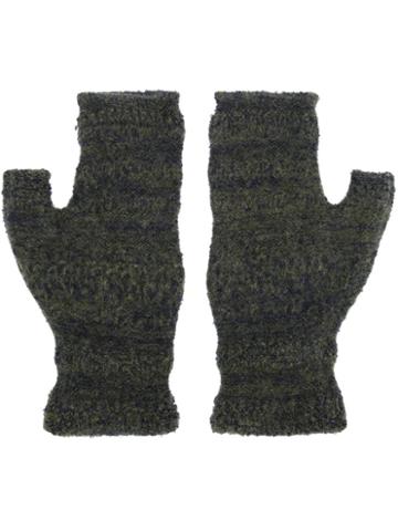 Lainey Keogh Fingerless Gloves, Women's, Green, Nylon/spandex/elastane/cashmere