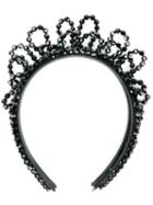 Simone Rocha Crown Style Beaded Headband - Black