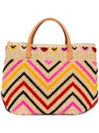 Ermanno Scervino Zigzag Shoulder Bag - Nude & Neutrals