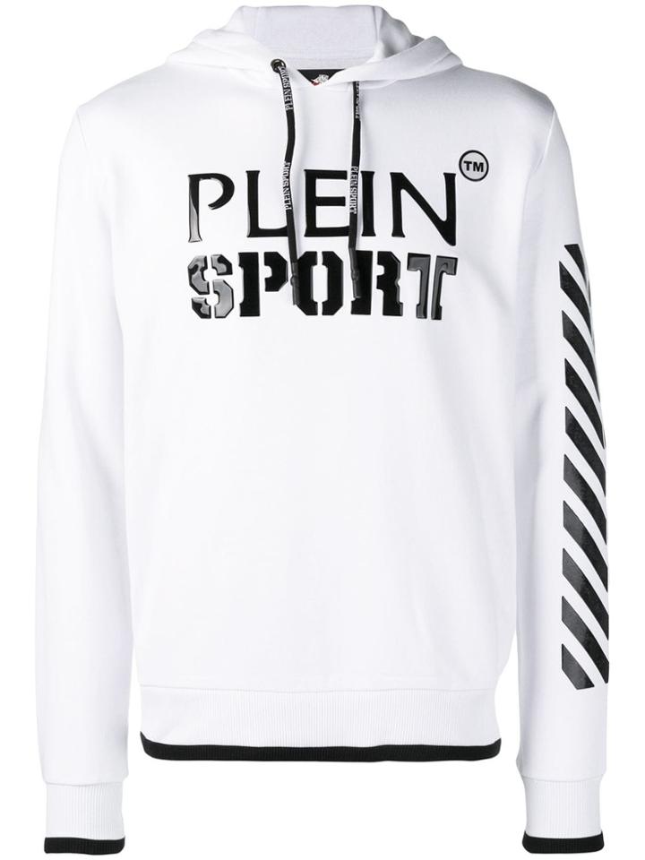 Plein Sport Geometric Printed Hoodie - White