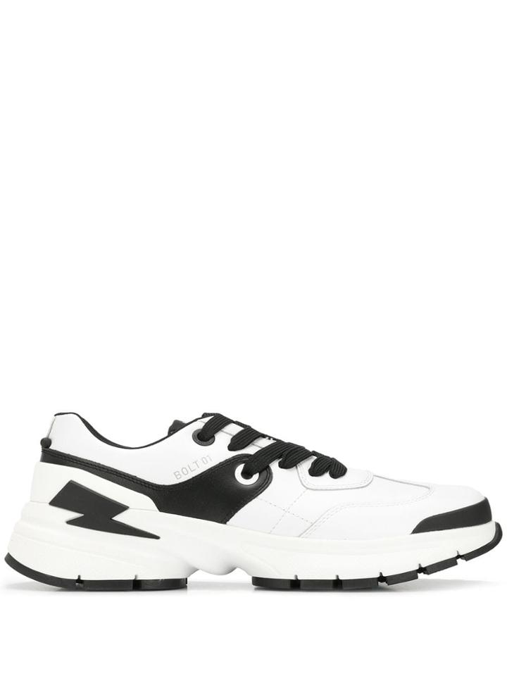 Neil Barrett Bolt Low-top Sneakers - White