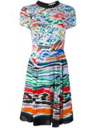Mary Katrantzou Rainbow Cloud Fit And Flare Dress