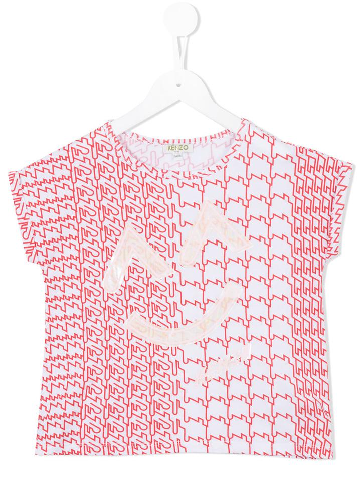 Kenzo Kids Printed Top, Toddler Girl's, Size: 5 Yrs, White