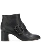 Chie Mihara Buckled Ankle Boots - Black