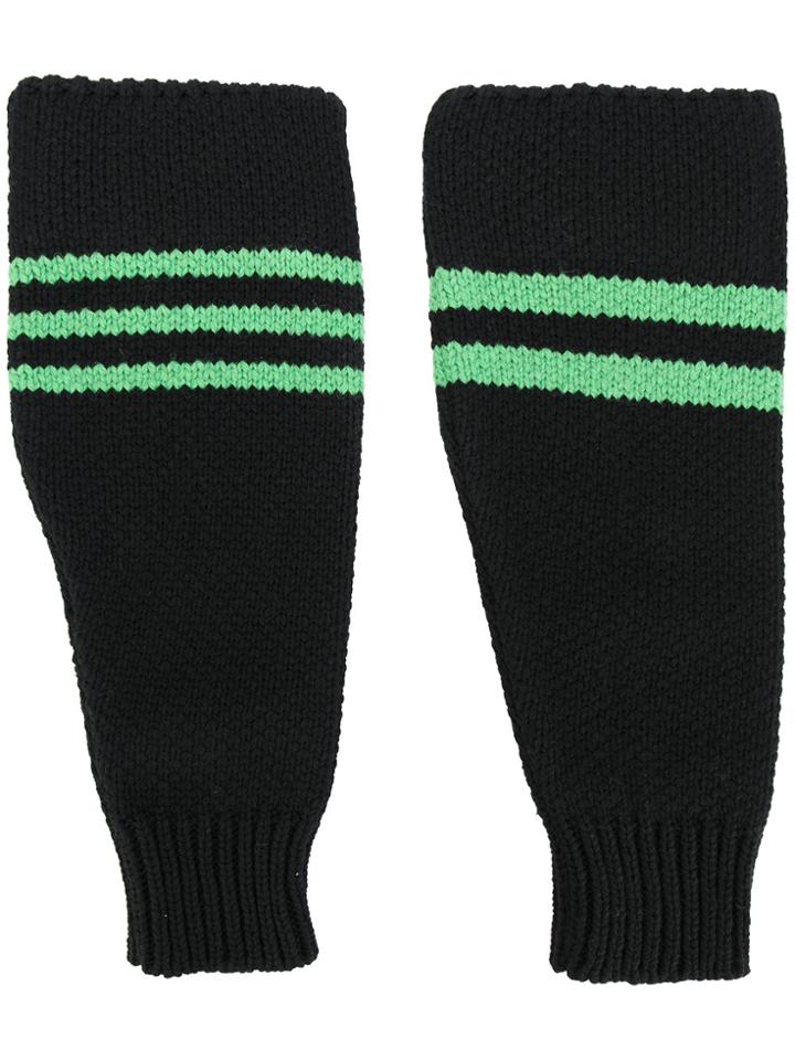 Raf Simons Knit Striped Sleeves - Black
