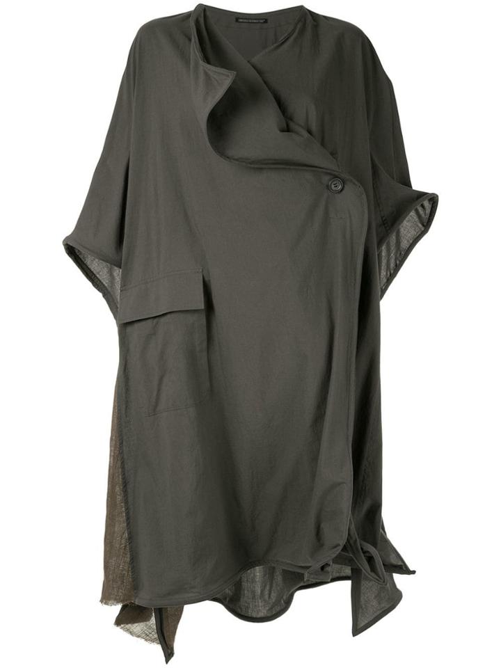 Yohji Yamamoto Deconstructed Coat - Green