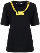 Love Moschino Love Chain T-shirt - Black
