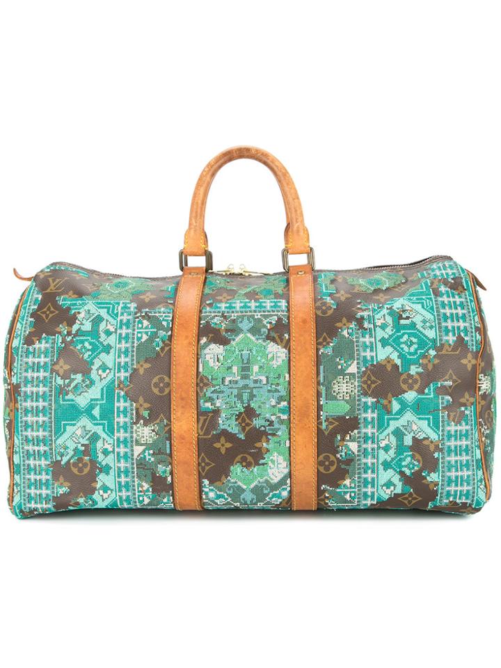 Jay Ahr Persian Rug Vintage Louis Vuitton Keepall - Brown