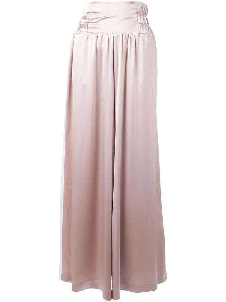 Natasha Zinko High Waist Satin Effect Palazzo Pants