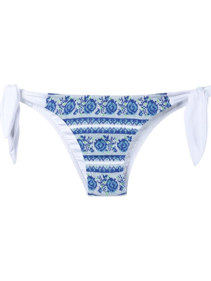 Cecilia Prado Knit Bikini Bottom, Women's, Size: G, Blue, Acrylic/viscose