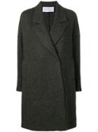 Harris Wharf London Classic Single Breasted Coat - Grey
