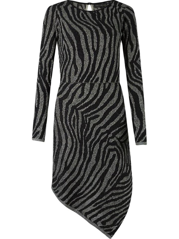 Cecilia Prado Asymmetric Knitted Dress, Women's, Size: P, Black, Acrylic/polyamide/viscose