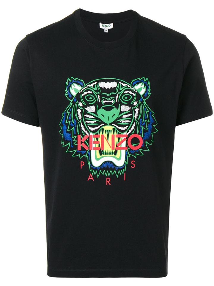 Kenzo Embroidered Tiger T-shirt - Black
