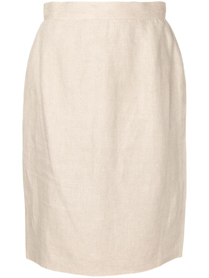 Fendi Vintage 1980's Straight Skirt - Neutrals