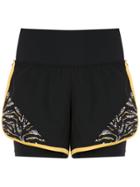 Track & Field Escape Panelled Shorts - Black
