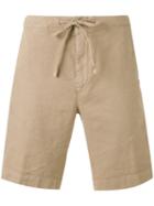 Loro Piana - Drawstring Shorts - Men - Cotton/linen/flax/spandex/elastane - M, Brown, Cotton/linen/flax/spandex/elastane