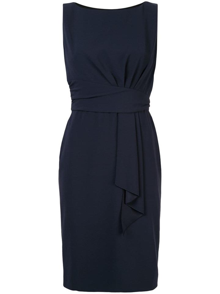 Paule Ka Sleeveless Fitted Dress - Blue