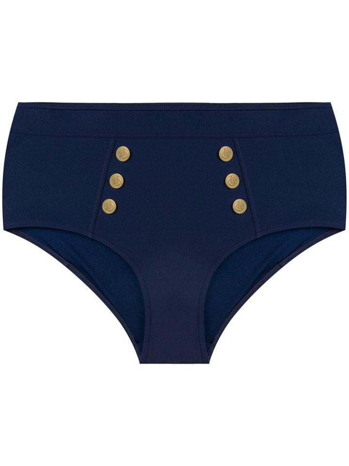 Marlies Dekkers Royal Navy Highwaist Bikini Briefs - Blue