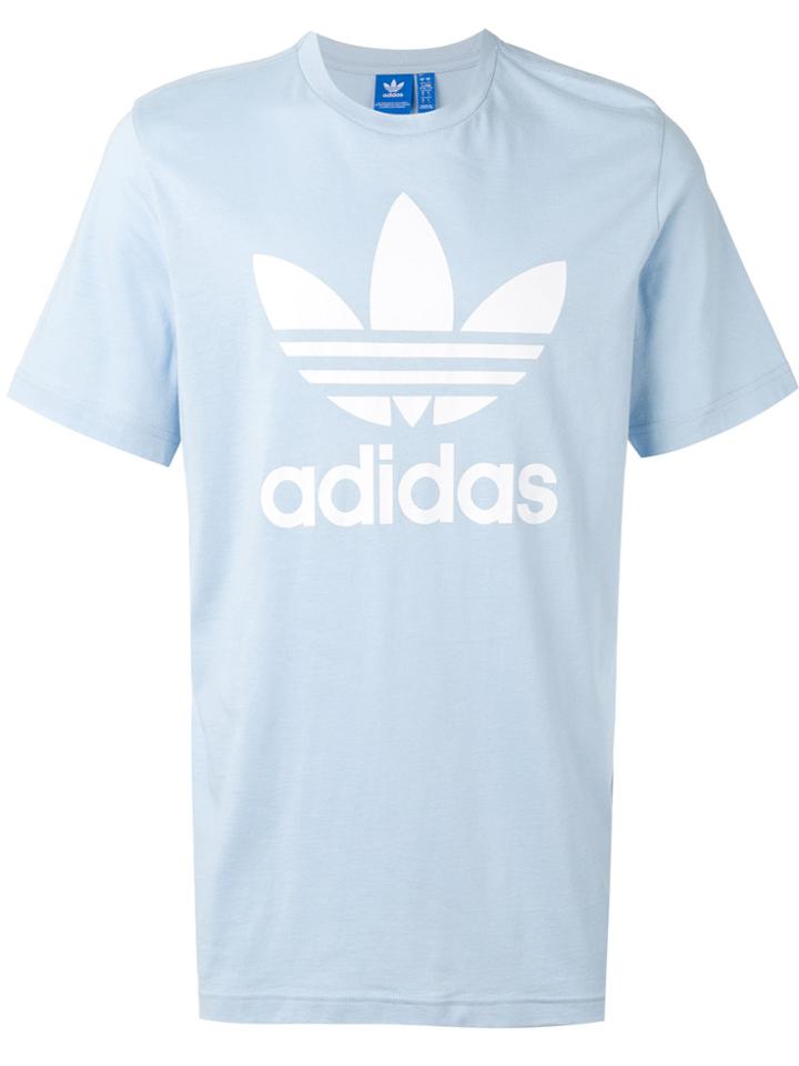 Adidas Logo Print T-shirt - Blue